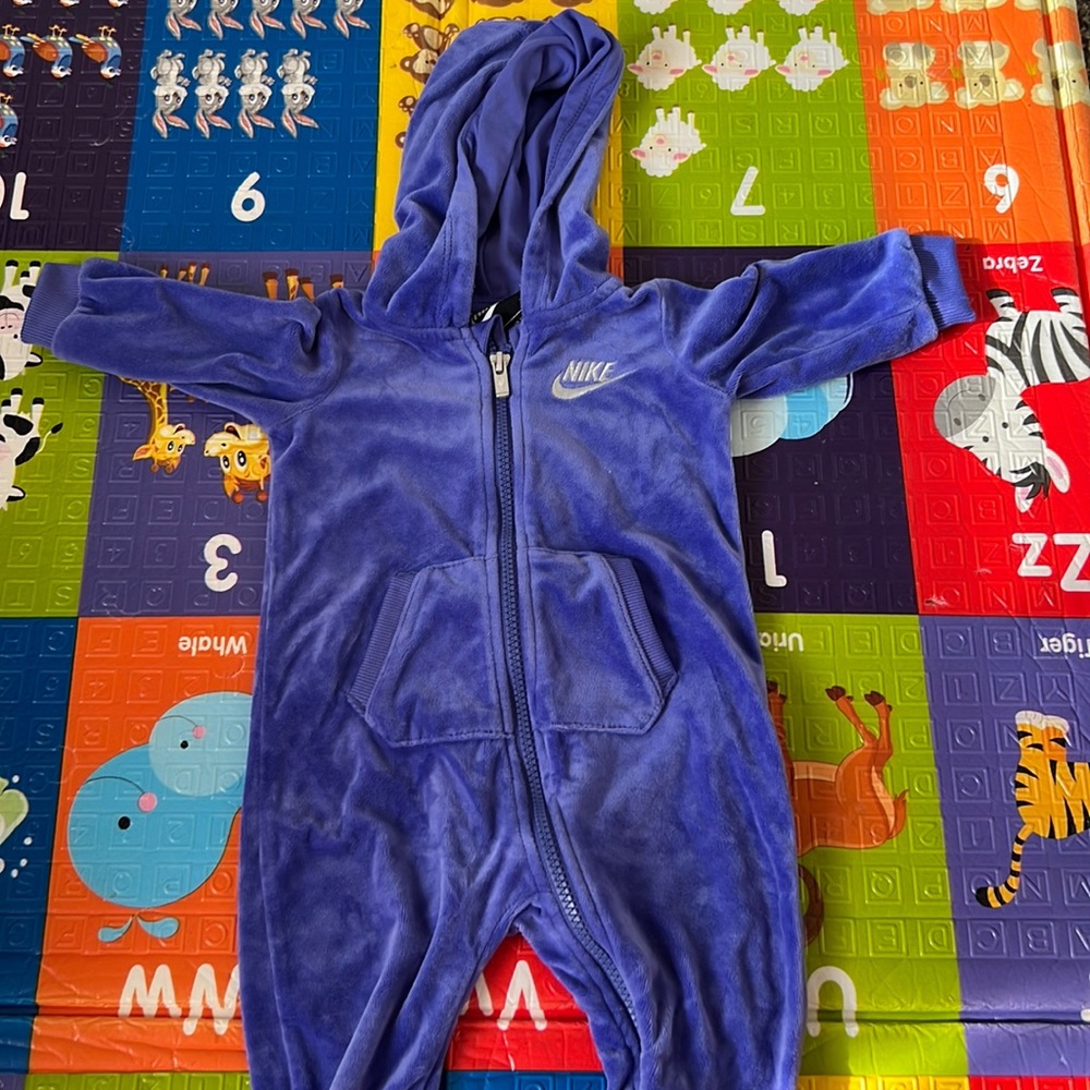 Baby Nike velour onesie 9m